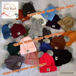 KUPLUK ANAK DC KIDS TOPI RAJUT ANAK POMPOM KUPLUK BAYI POMPOM PREMIUM / AKSESORIS KEPALA / MUSIM DINGIN / 2 POMPOM FASHION ATRIBUT HANGAT / PELINDUNG KEPALA / ANAK UMUR 0 - 2 TAHUN / MAX 24 BULAN