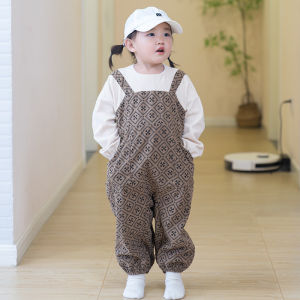 Baby Crawling Suit Outdoor Corduroy Overall Coverall Child Full Body Anti-Dirt Light Weight Machine Washable Boys Girls