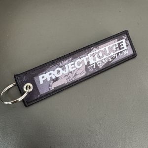 1PC New JDM Culture Tag Keychain Pendant Car Motorcycle Strip Embroidery Keyrings Key Chain Keyring Holder Auto Accessories