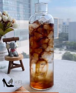 Water Bottle Tumbler Scale Cup Daily Water Jug Leak Proof Plastic Cup Drinking Water Tumbler 500/750/1000ml
