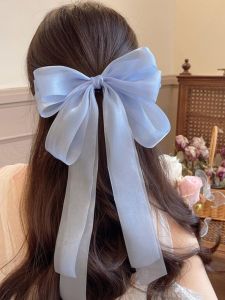 Kẹp Tóc Bướm Siêu Lớn Thanh Lịch Cho Bé Gái Kẹp Đàn Hồi Phụ Kiện Tóc Bằng Lụa Cao Cấp Kẹp Tóc Sau Đầu Dễ Thương