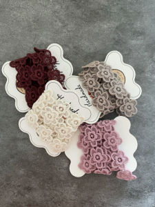 DIY ดอกไม้ลูกไม้ผ้าฝ้ายสำหรับตกแต่งผม เครื่องประดับผม คลิปผม ติดเสื้อผ้าเด็ก วัสดุตกแต่งเสื้อผ้า อุปกรณ์เย็บปะติดปะต่อ