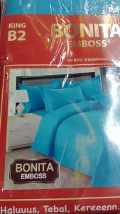 COD SPREI BONITA EMBOS UK 180x200 CM DIJAMIN TIDAK LUNTUR