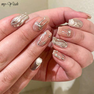 Myyeah 5ml/8ml/15ml Wave Liner Gel No Wipe Molding Gel Polish For DIY Painting Water Pattern Can Be Used with Mirror Powder Nail Art Tools