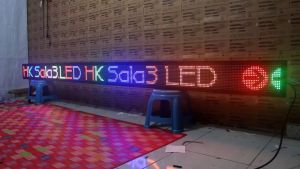 Running Text Rgb Full Colour 20x300Cm Wifi Outdoor