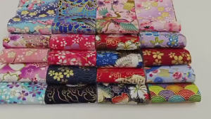 (LJK-L) 40 pcs JAPANESE THEMED KIMONO SERIES JELLY ROLL FABRIC ASSORTED 6.25cmX25cm D.I.Y projects sewing quilting