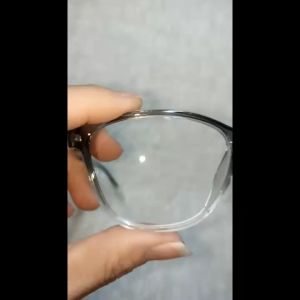 FASHION Kacamata Gaya Pria Wanita Model Korea Style Frame Bening Jelly Warna Gradasi Lensa Netral Transparan Full Rim Anti Debu - FREE CASE