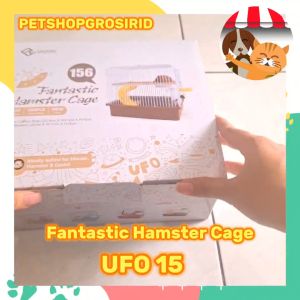 Kandang Hamster 156+dus KDG156 - Kandang Hamster Dayang 156 Fantastic Hamster Cage Ufo Dengan Kincir