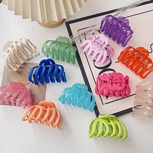1Pcs Super Large Korean INS Retro Pumpkin Hair Clip Headdress Bow Clips for Women Girls