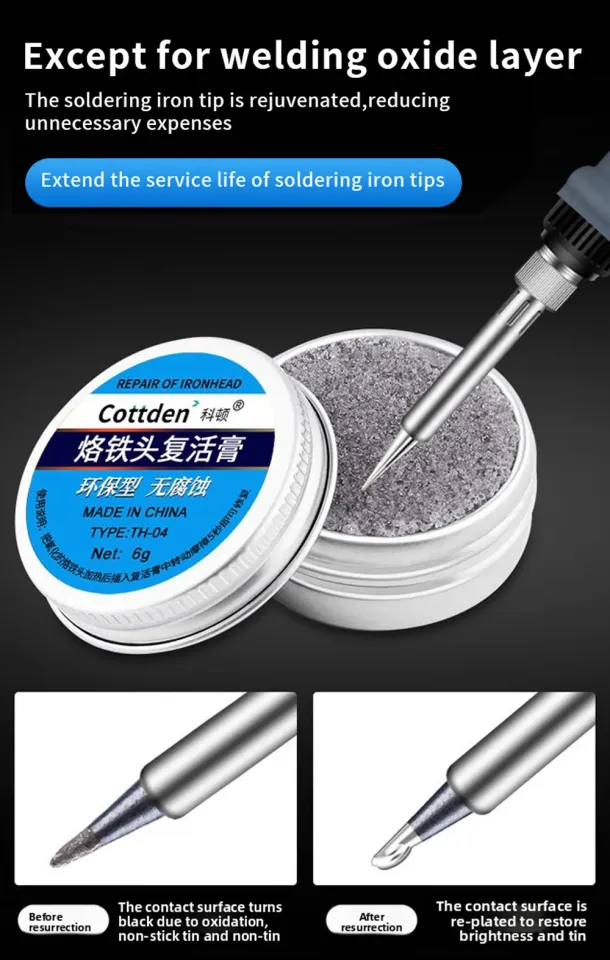 Tip Cleaner,HANDSKIT Soldering Iron Tip Cleaning Paste - View #3