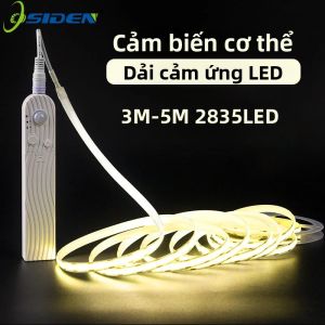 Đèn LED Cảm Biến Chuyển Động Dải Ánh Sáng 1-5M Chống Thấm Nước Cho Tủ Bếp Phòng Ngủ Tủ Quần Áo Cầu Thang Trong Nhà Chiếu Sáng Ban Đêm SMD Băng Ánh Sáng