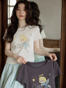 seemon | Áo Thun Tay Ngắn Hình In Angel Original