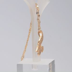 Hyl Jewelry 319N Kalung Titanium Wanita Karat Emas Silver Asli Panjang Muda Dan Anti Luntur