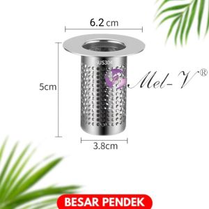 Saringan Got Kamar Mandi 304 Stainless Penutup Saluran Air Lantai Rumah Anti Mampet Anti Serangga Kecoa