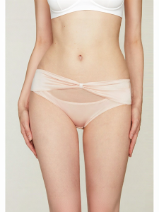 Vintage Satin French Bow Womens Underwear Cotton Crotch