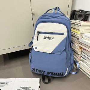 Túi Du Lịch Nylon Dung Tích Lớn Chống Thấm Nước Cho Học Sinh Đại Học Túi Đeo Vai Đôi Thời Trang Chữ Cái Phong Cách Nhật Bản