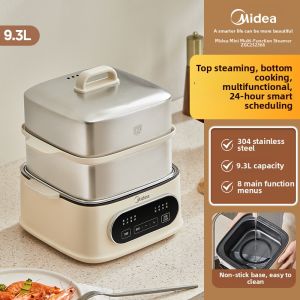 [China Plug Without Adapter] Midea | Smart Home Stainless Steel Multifunctional Automatic Electric Steamer