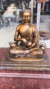 Tượng sivaly bằng đồng ngồi bàn trà phong thủy cao 40cm DxRxC: 37x26x40cm nặng 15kg