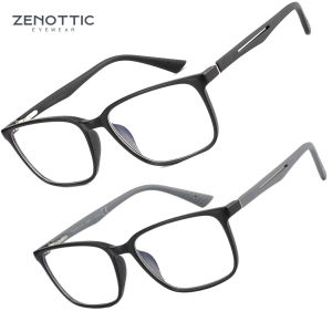 ZENOTTIC Anti Blue Light Glasses for Men，Sport Square Frame  Anti Glare Computer Glasses