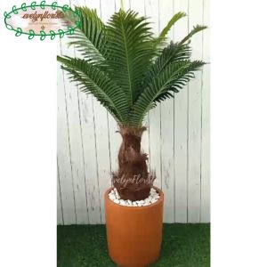 Pohon Hias Palem Botol T120 Latex Artificial Pot Terracotta Pajangan Sudut Ruang Aesthetic