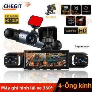 360 °   Camera Hành Trình Ô Tô 1080P Với 3/4 Ống Kính Camera Trước Trái Phải Sau Hộp Đen Cảm Biến G Chụp Đêm Dành Cho Ghi Hình Xe Hơi