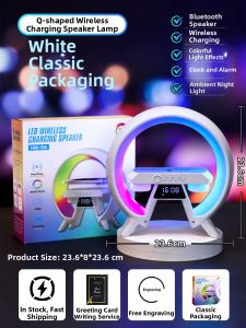 CHANGYOUSHIGUANG | Wireless Charging Night Light Bedside Lamp Bluetooth Speaker