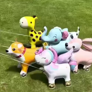 Cute Characters Walking Inflatable Foil Balloons for Kids