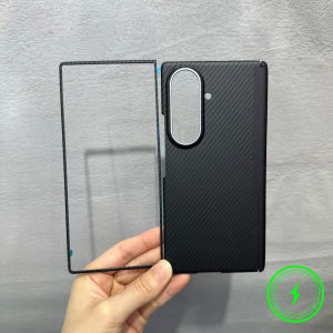 Thin 600D Skin Feel Carbon Fiber Texture Magnetic Phone Case for Samsung Z Fold 8 Ultra 7 6 All Inclusive Hinge Protection Cover