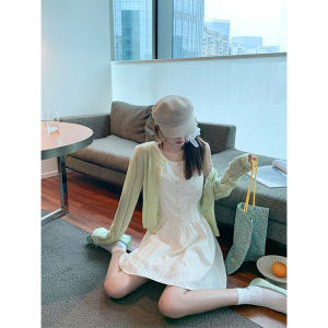 French Lace Flowered Slim Fit Strap Dress Short