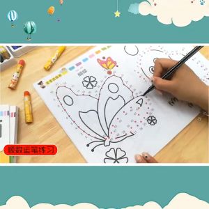 Baby Children Early Education Digit Connection Drawing Coloring Book Puzzle 0-7 Years