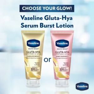 Vaseline Body Lotion Healthy Bright​ Gluta-Hya Niacinamide Body Serum Lotion Dewy Radiance & Flawless Bright 200 ML