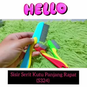 Sisir Kutu Logam Gagang / Sirit Ketombe Logam Gagang