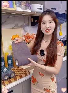 YiGo (耐磨抹布) 代替钢丝球一次性抹布耐磨家用不伤锅洗碗布去油厨房抹布 耐磨抹布 洗碗布 钢丝球 Oil Removal Kitchen Cloth Household Cleaning Cloth dish cloth