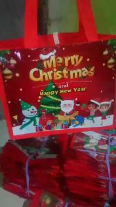 40 Pcs Tas Bingkisan Natal Tas Souvenir Natal Murah Tas Natal Custom