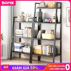 DAMIK Kệ sách đa năng kệ đa năng hình thang 3/4/5 Tầng khung sắt chịu lực phong cách hiện đại