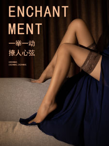 ถุงน่องยางกันลื่นแบบยาวปานกลางสำหรับผู้หญิง ถุงน่องลูกไม้บางเซ็กซี่ ถุงน่องตาข่ายโปร่งใส ถุงน่องผ้าไหมสีดำ ถุงน่องผ้าไนลอน