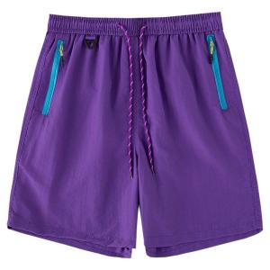 OUMULONG | Quick Dry Thin Sport Shorts Icy Silk