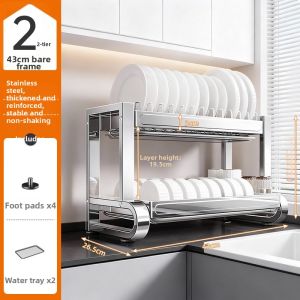 youqin | Multifunctional Kitchen Storage Rack Stainless Steel