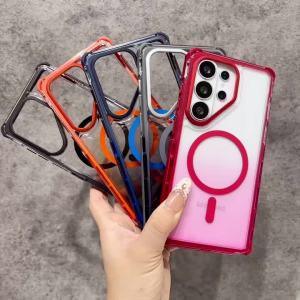 No Wireless Charging/Shock-Proof Phone Case for Samsung Galaxy A27 A36 A37 A56 A57 A07 A06 A17 A26 Magnetic Protective Cover