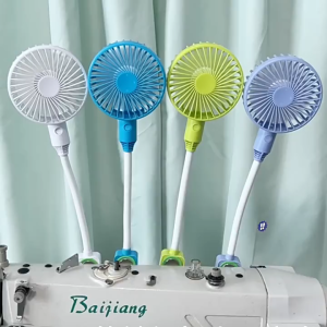 Quạt máy may mini có đế gắn nam châm điện dùng trong nghành may văn phòng và gia đình tiện lợi mát dễ chịu có chân USB