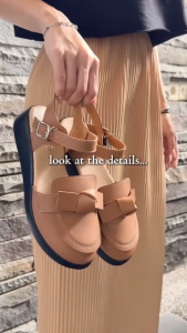 Le Bianca ALY 21-08 Sepatu Sendal Wanita Pita Ivory Wedges