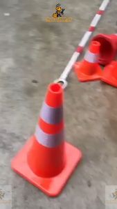 Nasara 75cm / 30" Portable Reflective Flexible Rubber Base Safety Cone 4.35kg Highway Spec Traffic Parking Road Safety - 832 / Kon Keselamatan / 交通安全锥