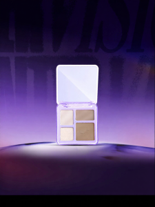 Highlight and Contour Palette with Matte and Pearl Glow for Face Contouring