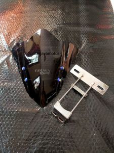 Paket Visor Windshield Vixion R NVA Plus Baut Plus Breket Plat Nomor Depan Vixion.