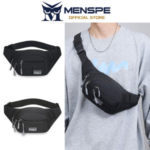 MENSPE Sports Bag Waist Bag Chest Bag Crossbody Chest Bag Multi-Functional Fitness Bag Small Waist Pouch Waterproof Wear-Resistant Waist Bag with Adjustable Strap for Workout Running