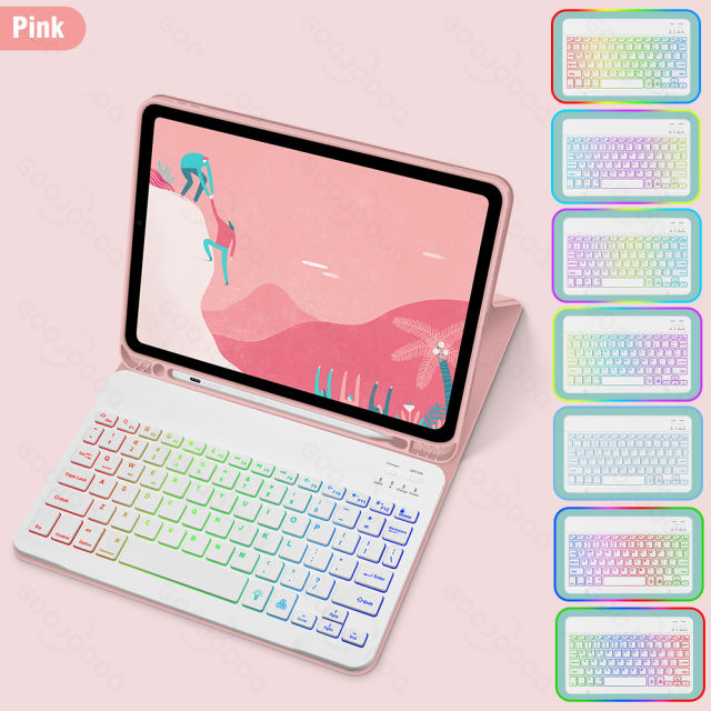 [🇵🇭 Stock&COD] GOOJODOQ iPad Case with Keyboard For iPad Air 4 iPad Keyboard Case and Mouse For iPad 10.2 Case 9th 8th 7th Generation Pro 11 2021 【Use Coupon】