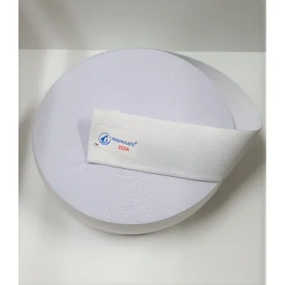Pinguin Karet Elastic Pinguin 222A 5cm Hitam/Putih Per 1 roll karet elastis /karet pinggang karet kolor