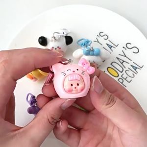 SANRIO baby พวงกุญแจ จี้การ์ตูน ซานริโอ้ Cinnamoroll Kulomi สาำหรับแขวนกระเป๋า