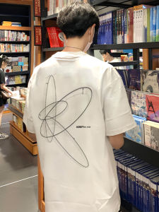 Pure Cotton Heavyweight American Trend T-Shirt Boys Youth Style Half Sleeve Short Sleeve Breathable Summer White T-Shirt