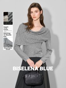 BEIQIANI | Poncho-Style Fitted Knitwear Women